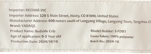 Shop Yadaqe Portable Bedside Sleeper Bassinet, Dark Gray at GoodBuy Gear