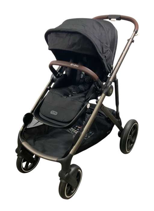 Shop Cybex Gazelle S Modular Stroller, 2024, Moon Black, Taupe Frame at GoodBuy Gear