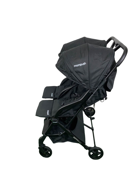 secondhand Mompush Lithe Double Stroller, 2023, Black