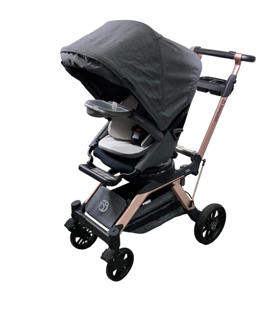 Shop Orbit Baby Stroll And Sleep Travel System, 2023, Rose Gold/Melange Grey at GoodBuy Gear