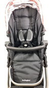Shop Mockingbird Single to Double 2.0 Stroller, 2024, Bloom, Silver With Black Leather, Watercolor Drops at GoodBuy Gear