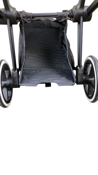 Shop Cybex Priam Stroller Frame With Carry Cot, Deep Black, Matte Black at GoodBuy Gear