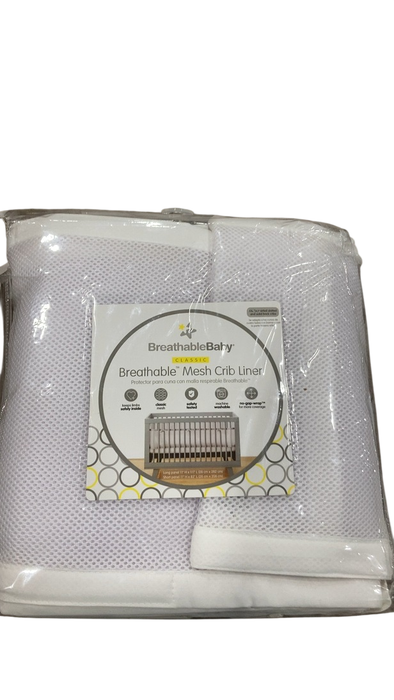 Shop Breathable Baby Mesh Crib Liner, Full Size/4 Sides, White at GoodBuy Gear