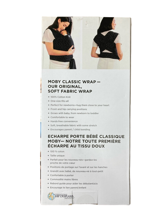 secondhand Moby Wrap Baby Carrier, Terrazzo Black