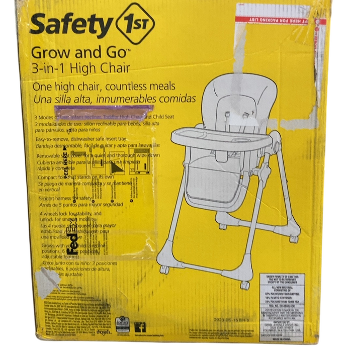 Shop Safety 1st Grow & Go High Chair, Original, Monolith at GoodBuy Gear