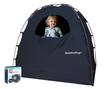 Shop SlumberPod 3.0 Sleep Canopy with Fan, Navy with Night Sky Accents at GoodBuy Gear