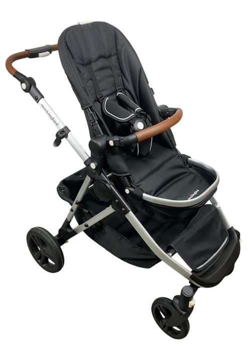 Shop Mockingbird Single to Double 2.0 Stroller, 2024, No Canopy, No Canopy, Silver With Penny Leather at GoodBuy Gear
