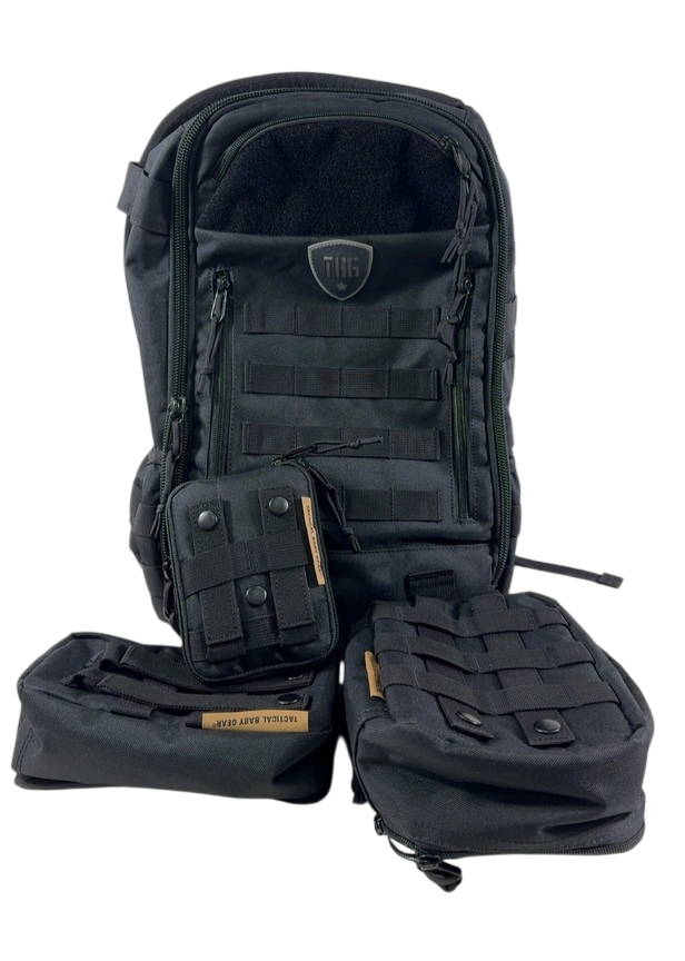 Tactical Baby Gear Daypack 3.0 Backpack & Baby Carrier, Black
