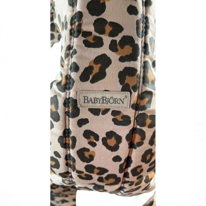 Shop BabyBjorn Baby Carrier Mini, Beige/Leopard Cotton at GoodBuy Gear