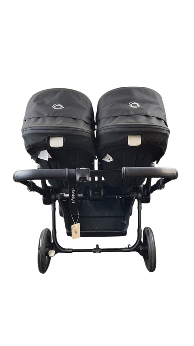Shop Bugaboo Donkey 5 Duo Stroller, 2023, Black, Midnight Black, Midnight Black at GoodBuy Gear