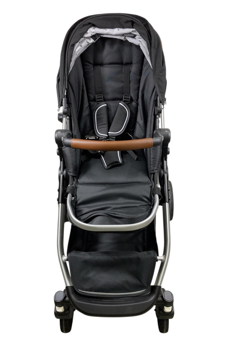 Shop Mockingbird Single to Double 2.0 Stroller, 2024, Black, Silver With Penny Leather, Watercolor Drops at GoodBuy Gear