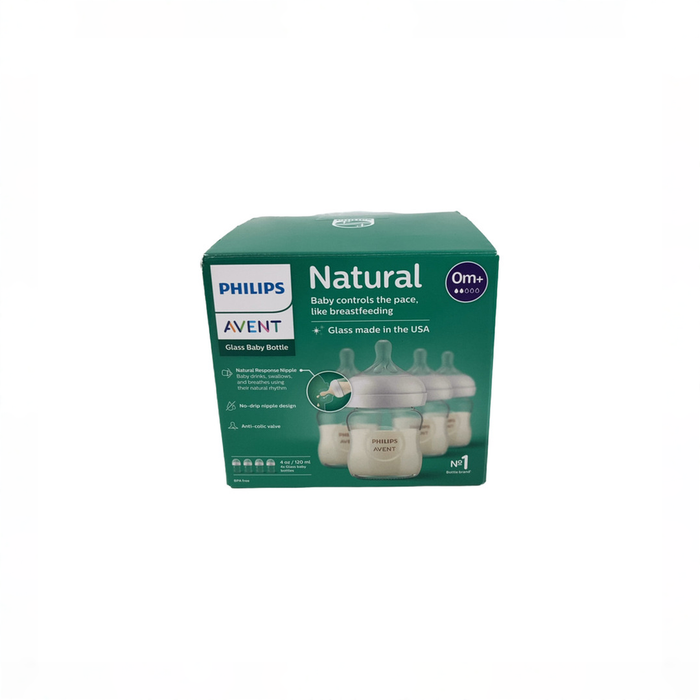 Shop Philips Avent Natural Glass Baby Bottles, 4 Pack, 4oz at GoodBuy Gear