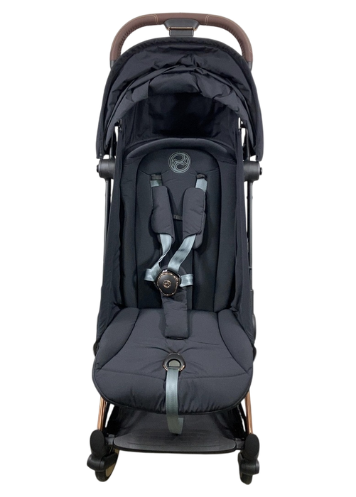 Shop Cybex Coya Stroller, 2023, Rose Gold, Sepia Black at GoodBuy Gear