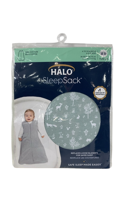 Shop Halo Cotton Sleepsack, Medium, Sage Woodland at GoodBuy Gear