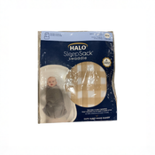 Shop Halo Micro-Fleece Swaddle, Gingham Tan, Newborn at GoodBuy Gear