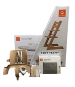 used Stokke Tripp Trapp Complete High Chair, Natural, Dots Grey