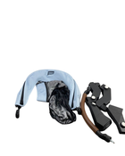 Shop Mockingbird 2nd Seat Kit with Extendable Canopy, Silver With Penny Leather, Sky, Windowpane at GoodBuy Gear