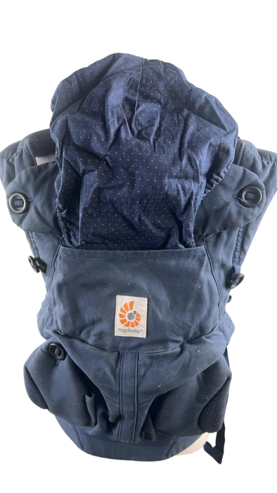 Shop Ergobaby Four Position 360 Baby Carrier, Navy Mini Dots at GoodBuy Gear