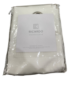 Shop Ricardo Trading Grasscloth Window Panel Curtains, 54"Wx45"L, Wand, White at GoodBuy Gear