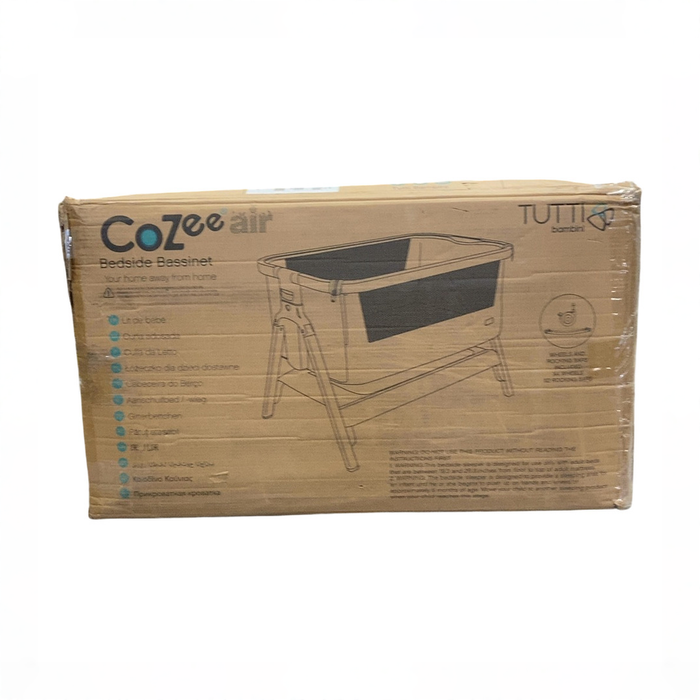 Shop Tutti Bambini CoZee Air Bedside Bassinet, Oak/Sterling Silver at GoodBuy Gear
