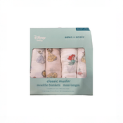 Shop Aden + Anais Cotton Muslin Swaddles Pack of 4, Disney Princess at GoodBuy Gear