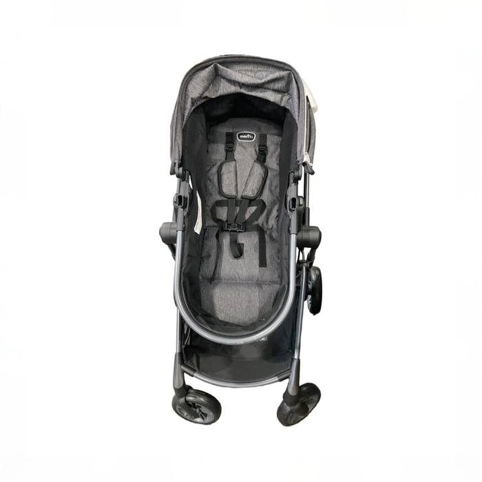 Shop DRAFT - Evenflo Pivot Vizor Travel System Stroller, 2025, Black and Grey at GoodBuy Gear