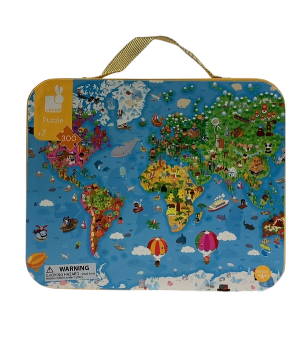 Janod 300 Piece Giant World Map Puzzle — GoodBuy Gear