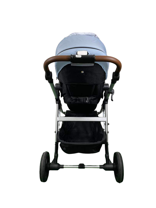 Shop Mockingbird Single to Double 2.0 Stroller, 2024, Silver With Penny Leather, Sky, Watercolor Drops at GoodBuy Gear