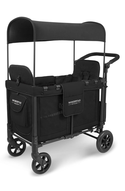 Shop Wonderfold W2 Multifunctional Double Stroller Wagon, Black, 2026, Plus Model at GoodBuy Gear