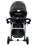 Shop Mockingbird Single to Double 2.0 Stroller, 2024, Black, Silver With Black Leather, Windowpane at GoodBuy Gear