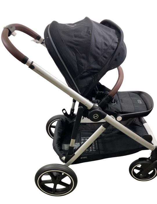 Shop Cybex Gazelle S Modular Stroller, 2024, Moon Black, Silver Frame at GoodBuy Gear