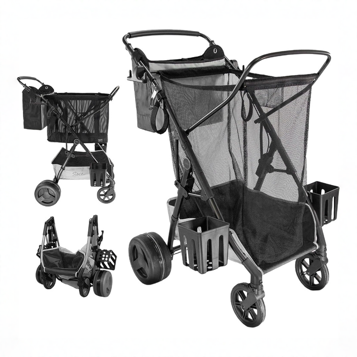 Shop Strolee Beach Cart, Dark Grey at GoodBuy Gear