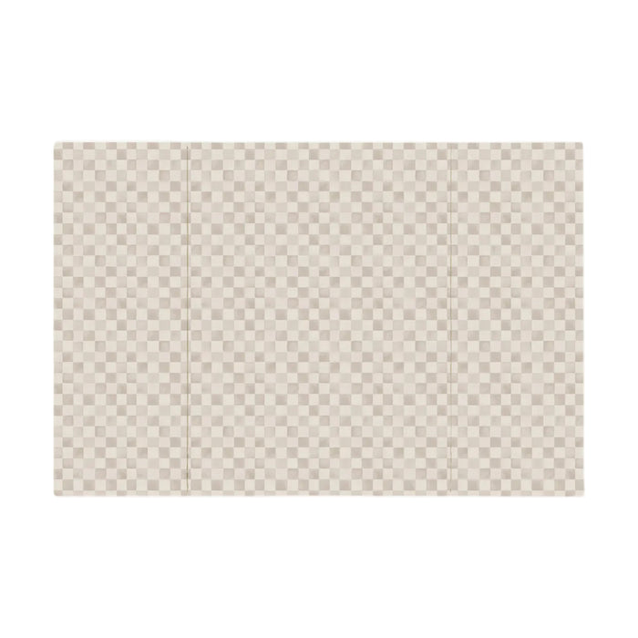 House of Noa Tumbling Mat, 5x7.5, Checker Almond