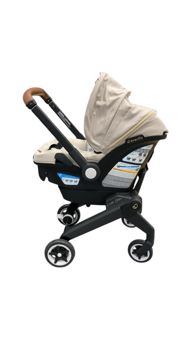 Shop Evenflo Gold Shyft Dual Ride Infant Car Seat Stroller Combo, Champagne, 2024, with Green/Gentle Fabric at GoodBuy Gear