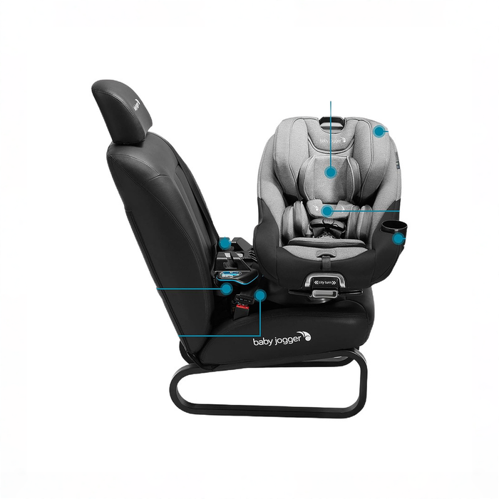 Shop Baby Jogger City Turn Car Seat, 2025, Onyx Black at GoodBuy Gear