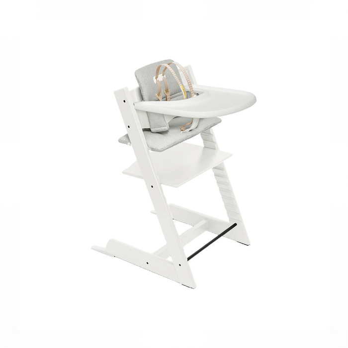 Shop Stokke Tripp Trapp Complete High Chair, Icon Grey, Version 2.0, White, White 2.0 at GoodBuy Gear