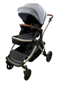 Shop Mockingbird Single to Double 2.0 Stroller, 2024, Silver With Penny Leather, Sky, Windowpane at GoodBuy Gear