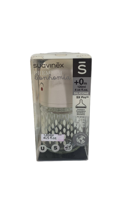Shop Suavinex Bonhomia Glass Bottle, Beige, 4oz at GoodBuy Gear