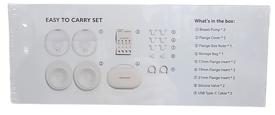 Shop Momcozy All-in-one M5 Double Wearable Breast Pump, Gradiant Pink at GoodBuy Gear