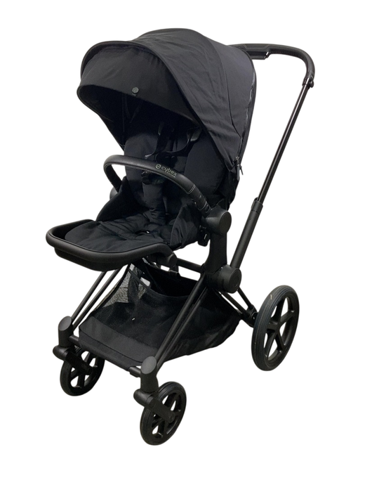 Shop Cybex Priam4 Stroller, 2022, Deep Black, Matt Black at GoodBuy Gear
