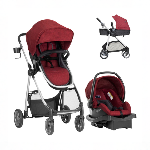 Shop Evenflo Omni Plus Modular Travel System, 2025, Hyperion Red at GoodBuy Gear