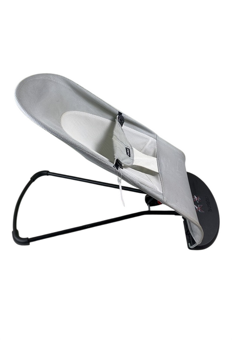 Shop BabyBjorn Bouncer Balance Soft, Black Frame, Silver White Mesh at GoodBuy Gear