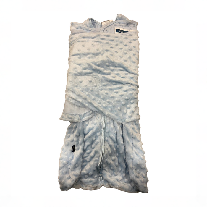 Shop Halo Sleepsack Swaddle Plushy Dot Velboa, Blue, Newborn at GoodBuy Gear