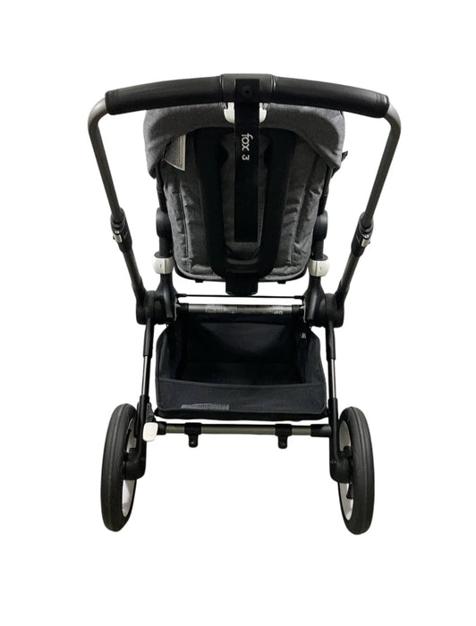 Bugaboo Fox 3 Stroller, 2021, Graphite, Grey Melange, No Canopy