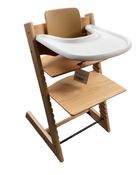 used Stokke Tripp Trapp High Chair with Baby Set and Tray, Natural, White