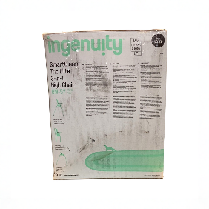 Shop Ingenuity SmartClean Trio Elite 3-in-1 High Chair, Slate at GoodBuy Gear