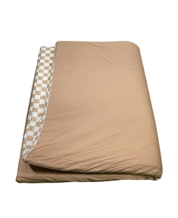 Toki Kids Epic Padded Play Mat 60" x 84", Checker Toffee