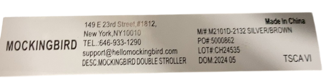 Shop Mockingbird Single to Double 2.0 Stroller, 2024, Sea, Silver With Penny Leather, Watercolor Drops at GoodBuy Gear