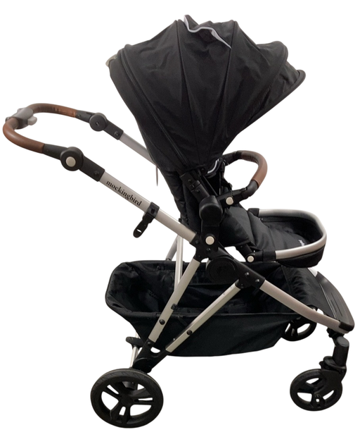 Shop Mockingbird Single to Double 2.0 Stroller, 2024, Black, Silver With Penny Leather, Windowpane at GoodBuy Gear
