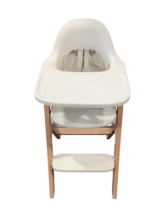 Shop Mockingbird High Chair, 2.0, Natural Beech, White at GoodBuy Gear